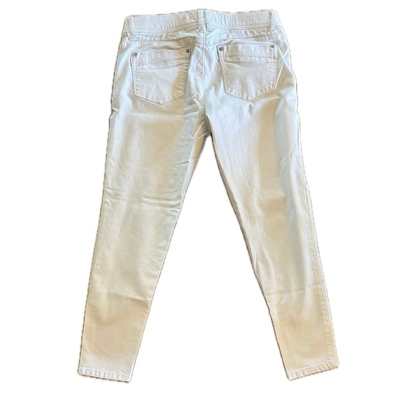 Democracy AB Technology Ankle Skinny Jeans 10 White Midrise Stretch - Picture 3 of 5